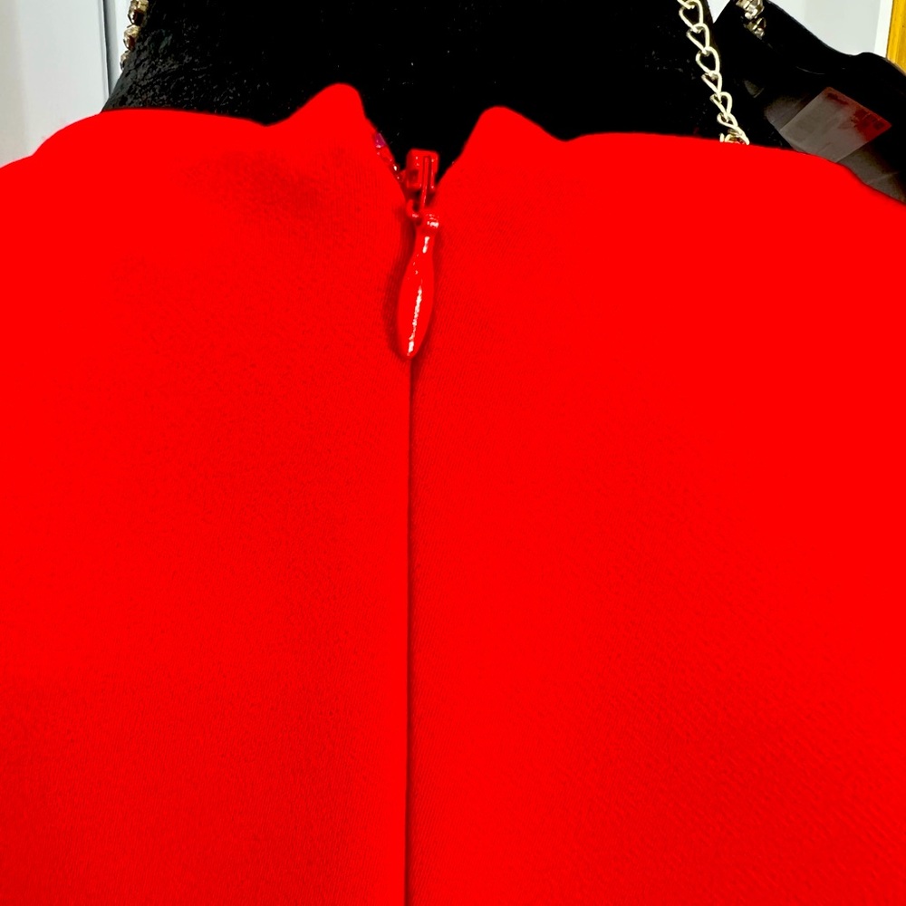 Express Red Cocktail Dress, Size 8 - Picture 5 of 7